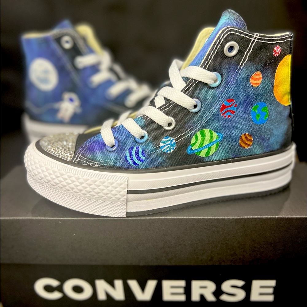 Space Custom Converse Solar System